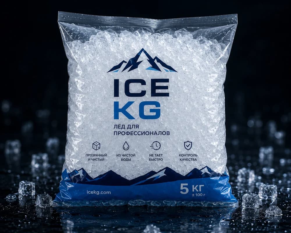 ICE KG — упаковка льда 5 кг